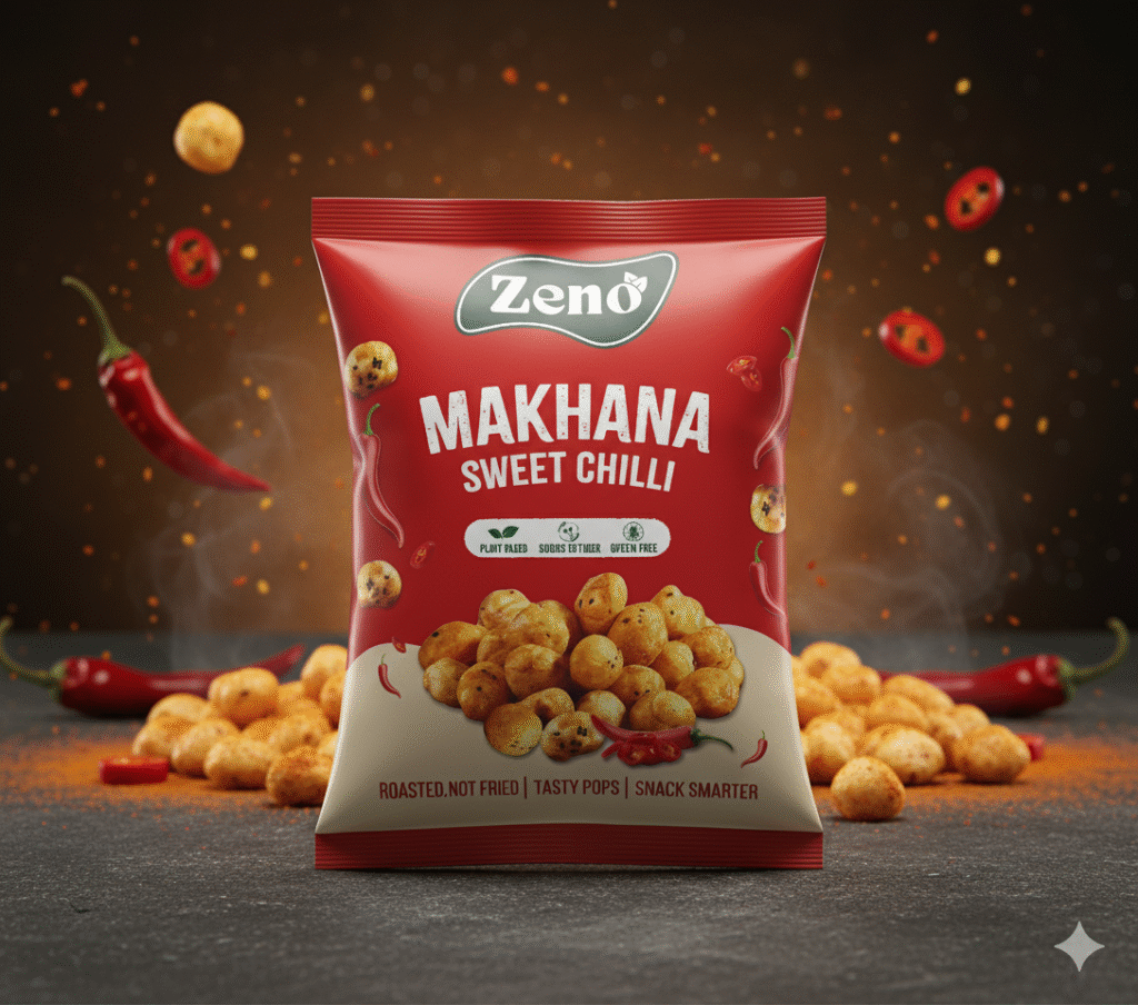 Sweet chilli flavor makhana - zeno copenhagen